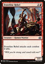 Magic the Gathering Card - Frontline Rebel - MTG Circle