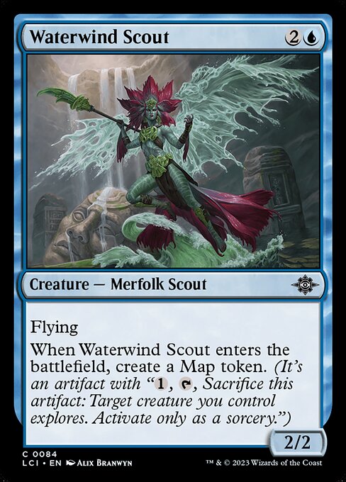 Magic the Gathering Card - Waterwind Scout - MTG Circle