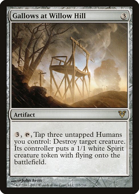 Magic the Gathering Card - Gallows at Willow Hill - MTG Circle