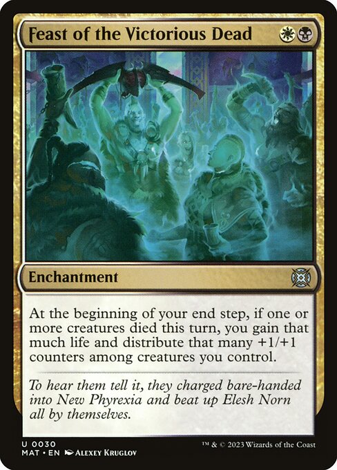 Magic the Gathering Card - Feast of the Victorious Dead - MTG Circle