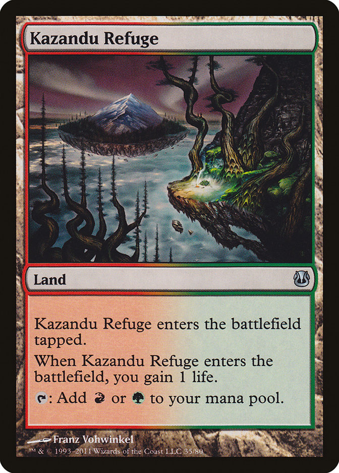 Magic the Gathering Card - Kazandu Refuge - MTG Circle