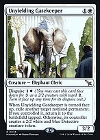 Magic the Gathering Card - Unyielding Gatekeeper - MTG Circle