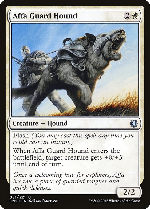 Magic the Gathering Card - Affa Guard Hound - MTG Circle