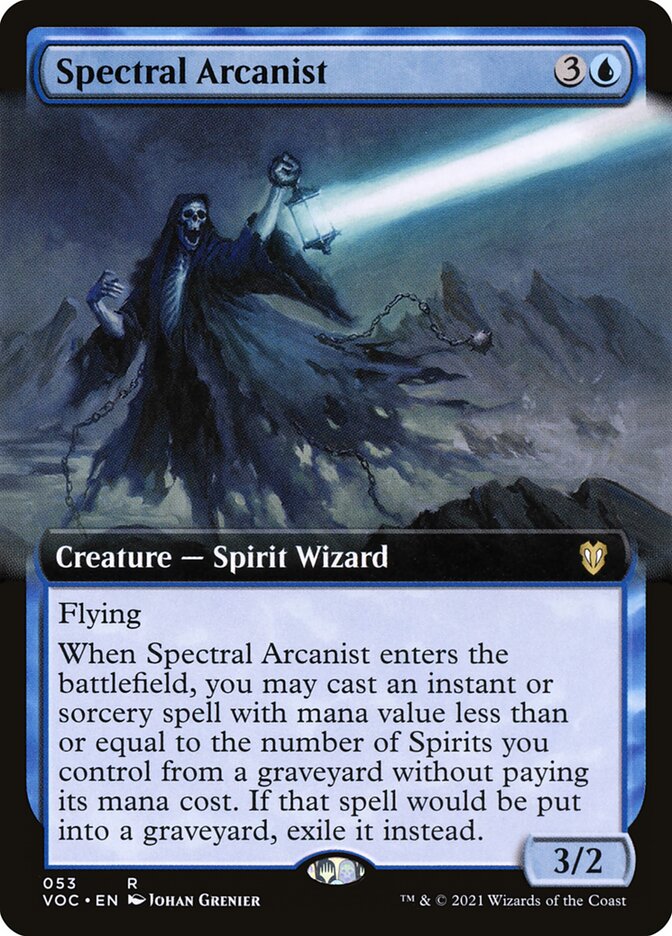 Magic the Gathering Card - Spectral Arcanist - MTG Circle