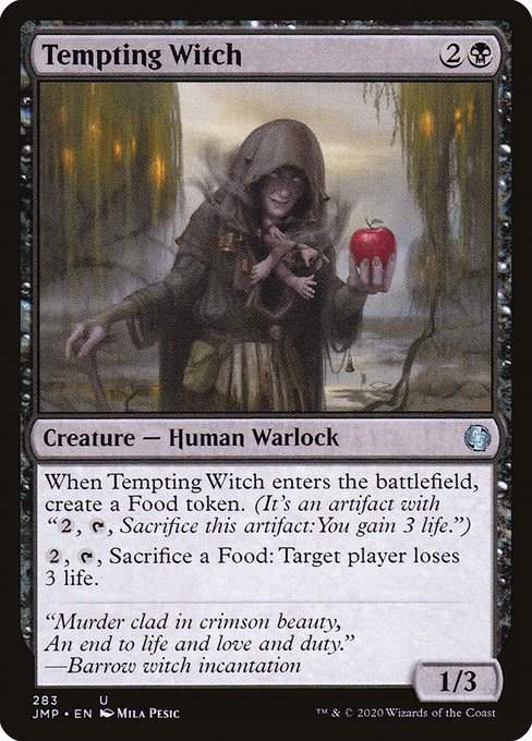 Magic the Gathering Card - Tempting Witch - MTG Circle