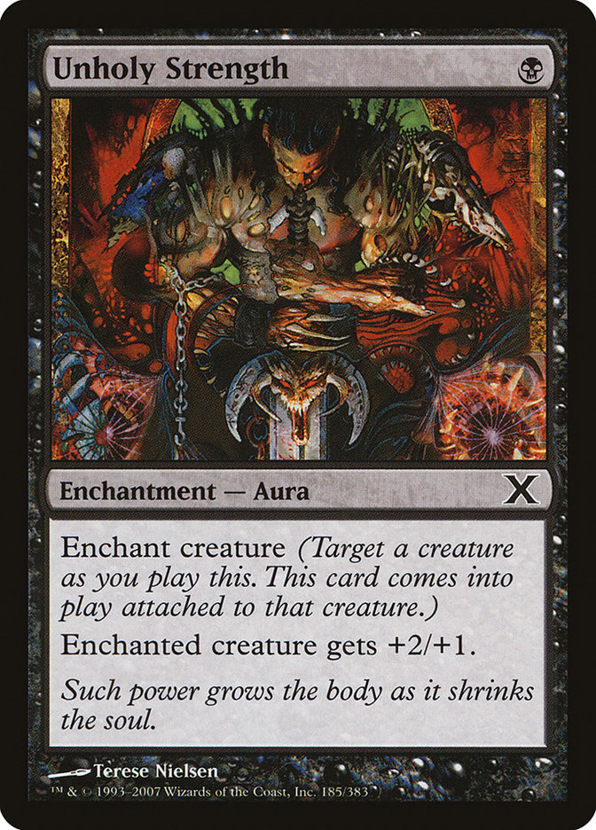 Magic the Gathering Card - Unholy Strength - MTG Circle