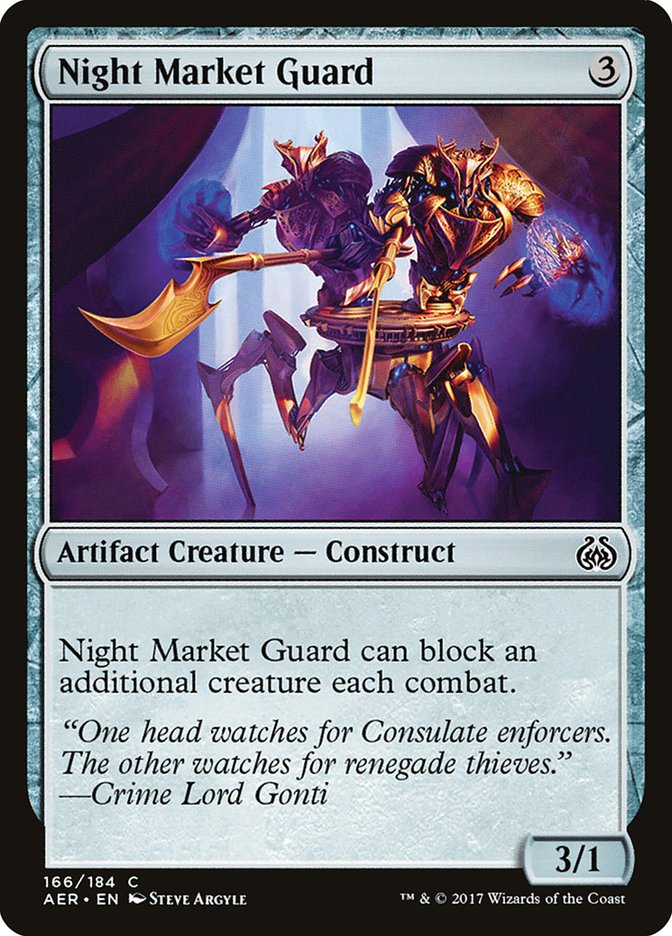 Magic the Gathering Card - Night Market Guard - MTG Circle
