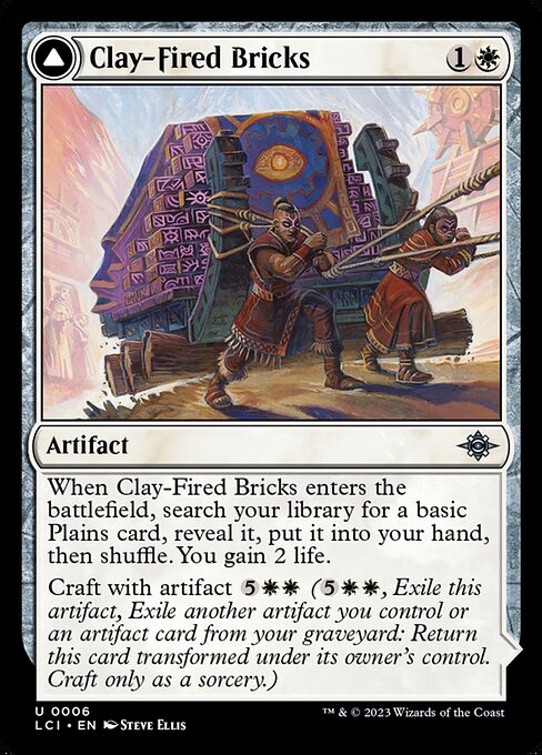 Magic the Gathering Card - Clay-Fired Bricks - MTG Circle