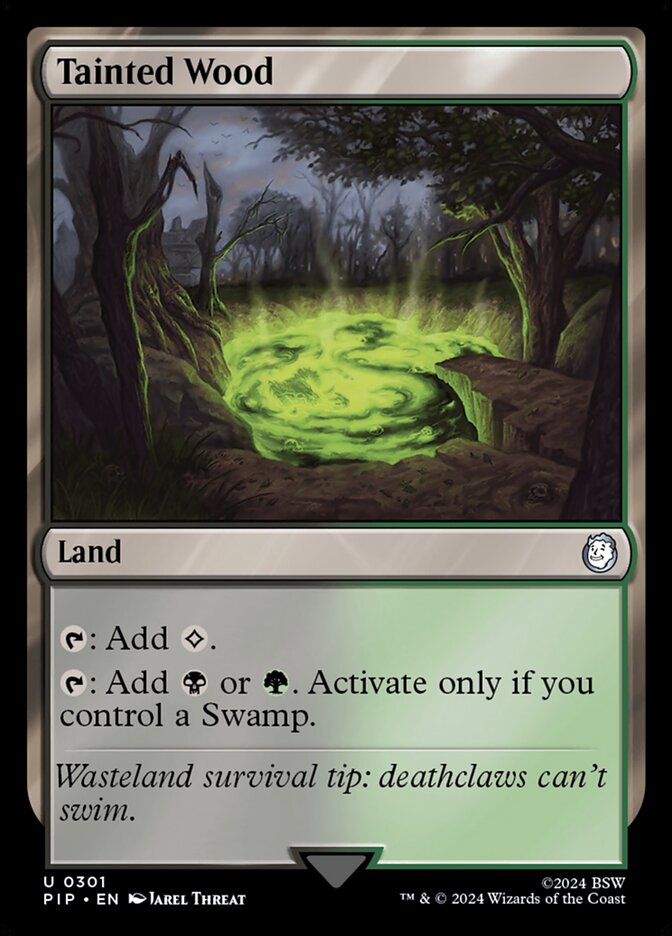 Magic the Gathering Card - Tainted Wood - MTG Circle