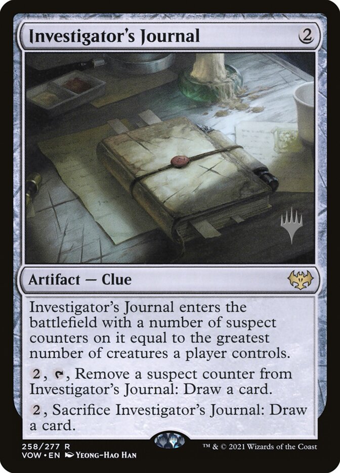 Magic the Gathering Card - Investigator's Journal - MTG Circle