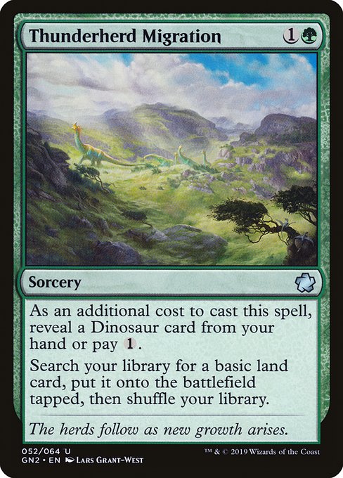 Magic the Gathering Card - Thunderherd Migration - MTG Circle