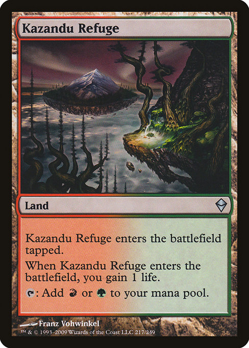Magic the Gathering Card - Kazandu Refuge - MTG Circle