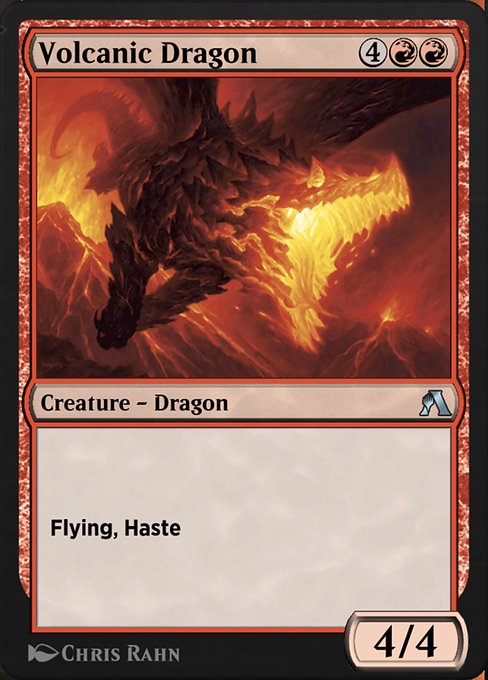 Magic the Gathering Card - Volcanic Dragon - MTG Circle