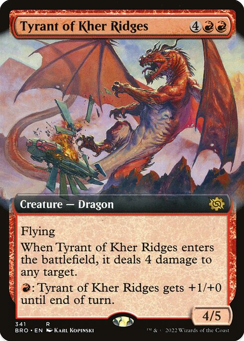 Magic the Gathering Card - Tyrant of Kher Ridges - MTG Circle