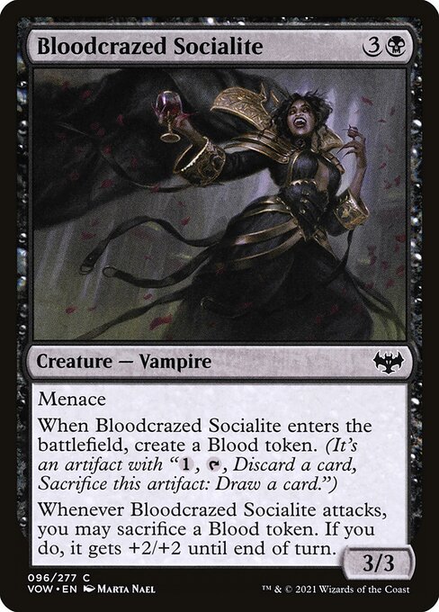 Magic the Gathering Card - Bloodcrazed Socialite - MTG Circle