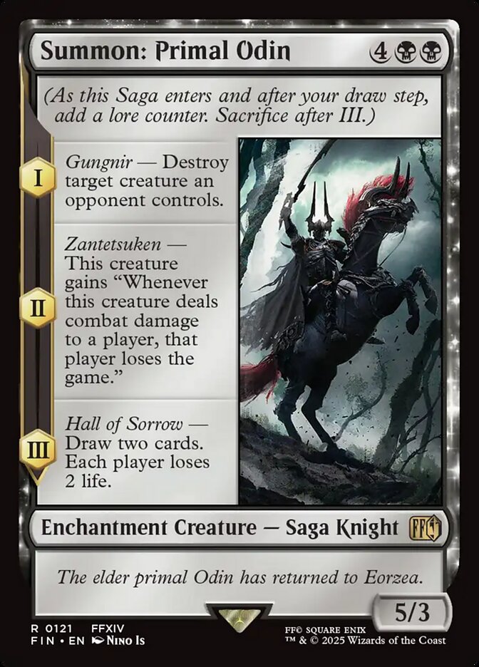 Magic the Gathering Card - Summon: Primal Odin - MTG Circle
