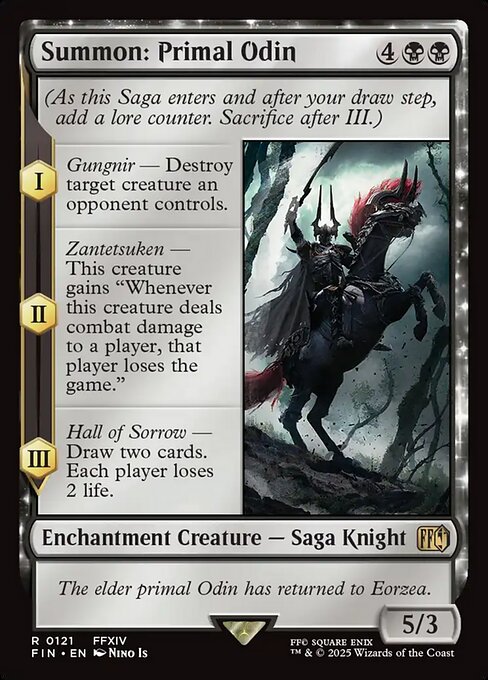 Magic the Gathering Card - Summon: Primal Odin - MTG Circle