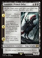 Magic the Gathering Card - Summon: Primal Odin - MTG Circle