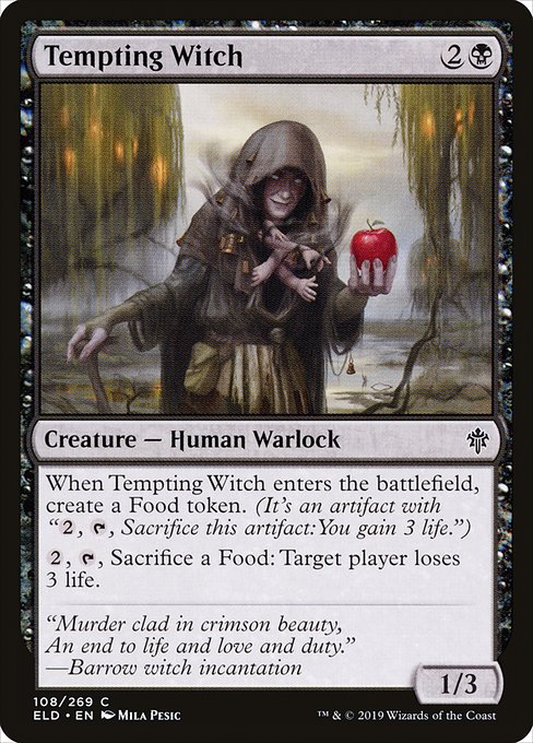 Magic the Gathering Card - Tempting Witch - MTG Circle