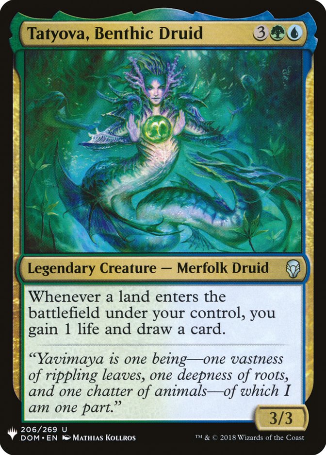 Magic the Gathering Card - Tatyova, Benthic Druid - MTG Circle