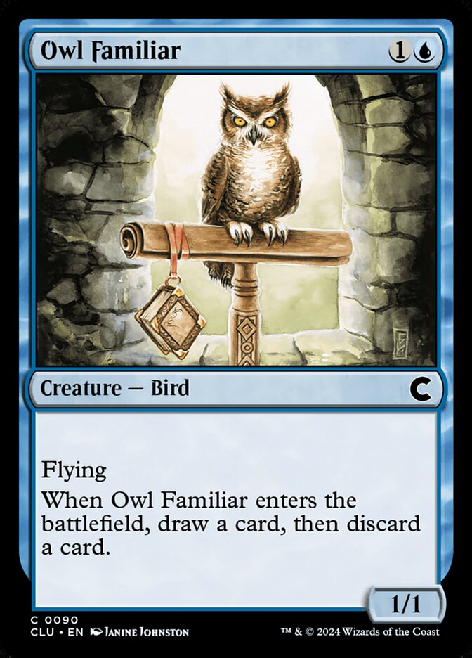 Magic the Gathering Card - Owl Familiar - MTG Circle
