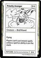 Magic the Gathering Card - Priority Avenger - MTG Circle