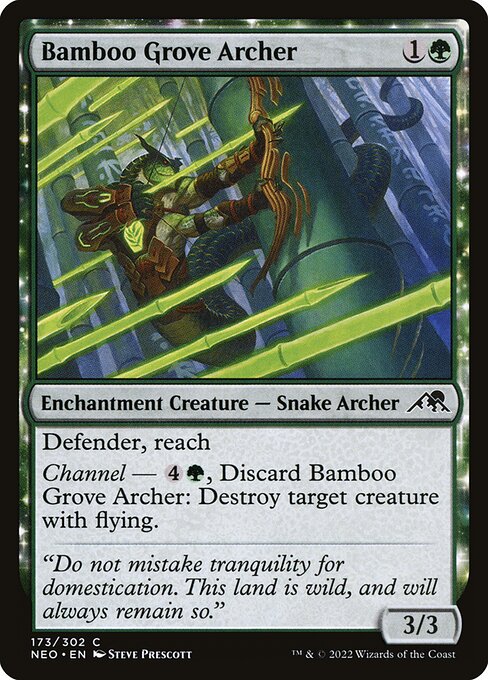 Magic the Gathering Card - Bamboo Grove Archer - MTG Circle