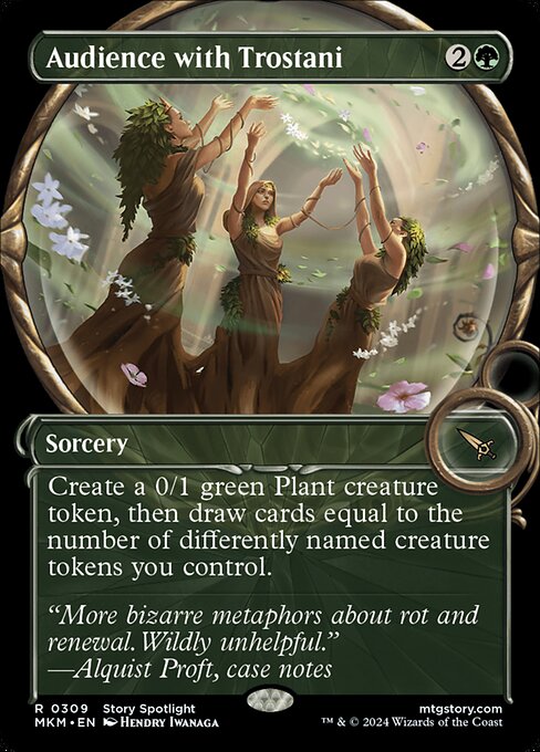 Magic the Gathering Card - Audience with Trostani - MTG Circle