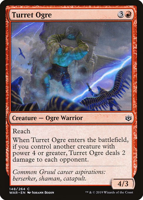 Magic the Gathering Card - Turret Ogre - MTG Circle