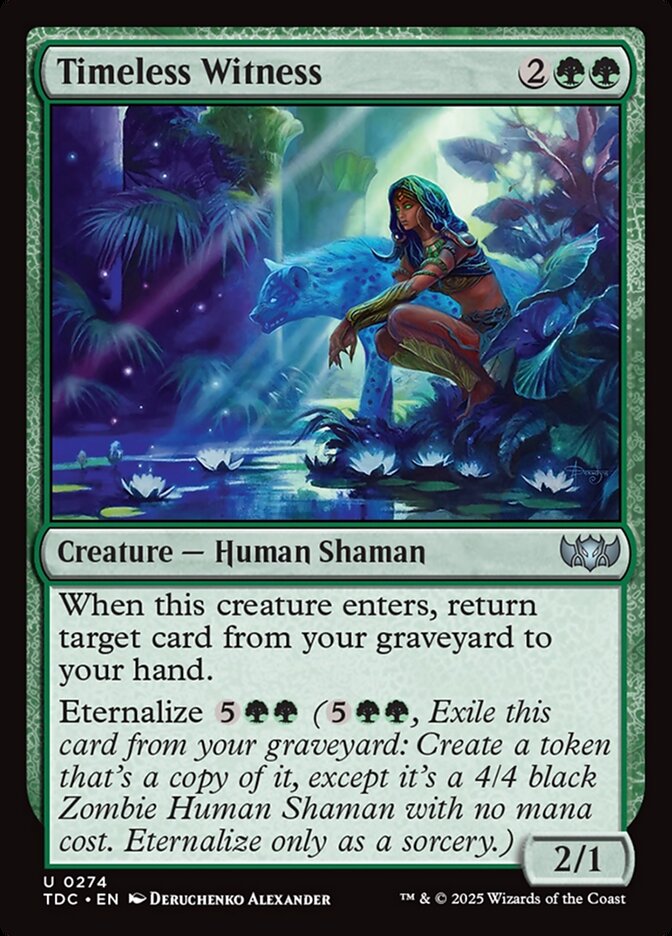 Magic the Gathering Card - Timeless Witness - MTG Circle