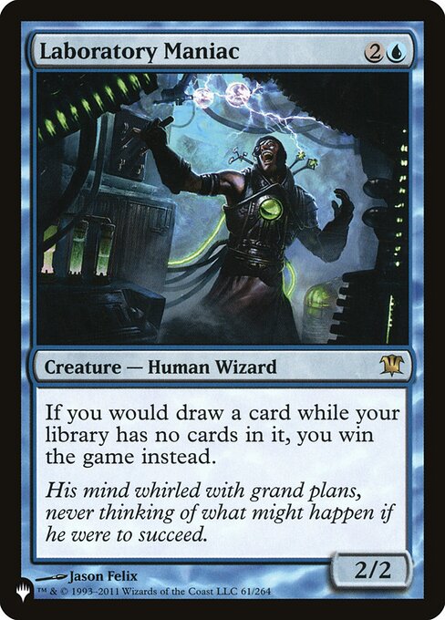 Magic the Gathering Card - Laboratory Maniac - MTG Circle