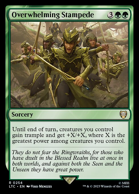Magic the Gathering Card - Overwhelming Stampede - MTG Circle