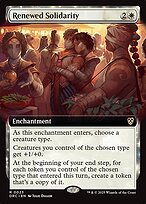 Magic the Gathering Card - Renewed Solidarity - MTG Circle