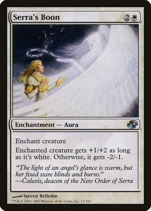 Magic the Gathering Card - Serra's Boon - MTG Circle