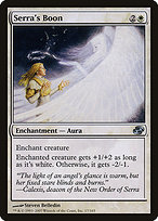 Magic the Gathering Card - Serra's Boon - MTG Circle