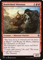 Magic the Gathering Card - Borderland Minotaur - MTG Circle