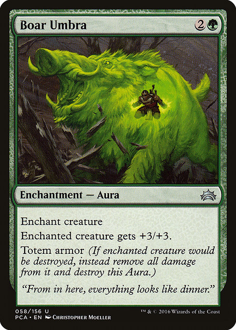 Magic the Gathering Card - Boar Umbra - MTG Circle