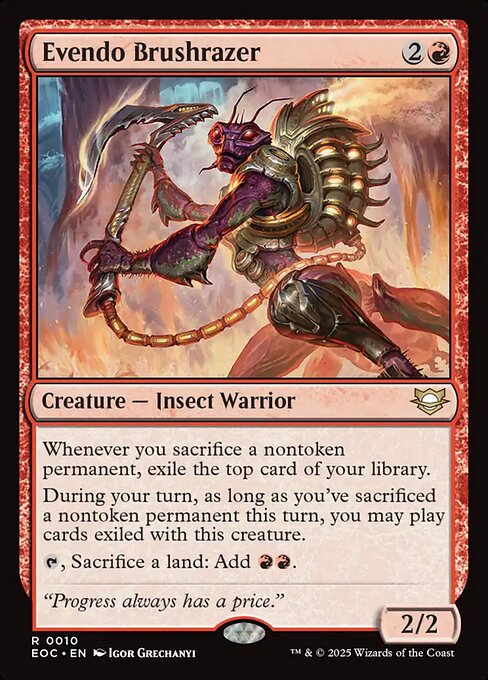 Magic the Gathering Card - Evendo Brushrazer - MTG Circle