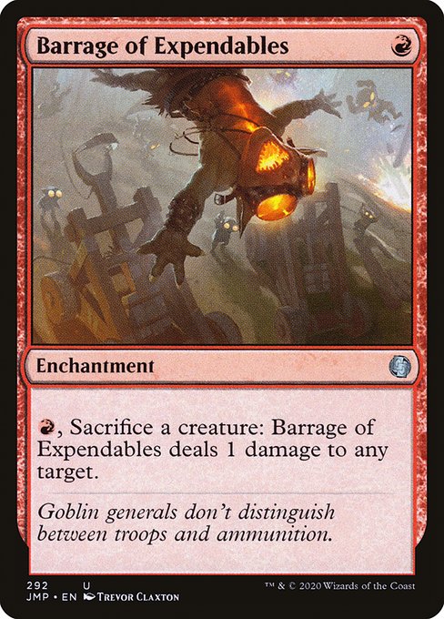 Magic the Gathering Card - Barrage of Expendables - MTG Circle