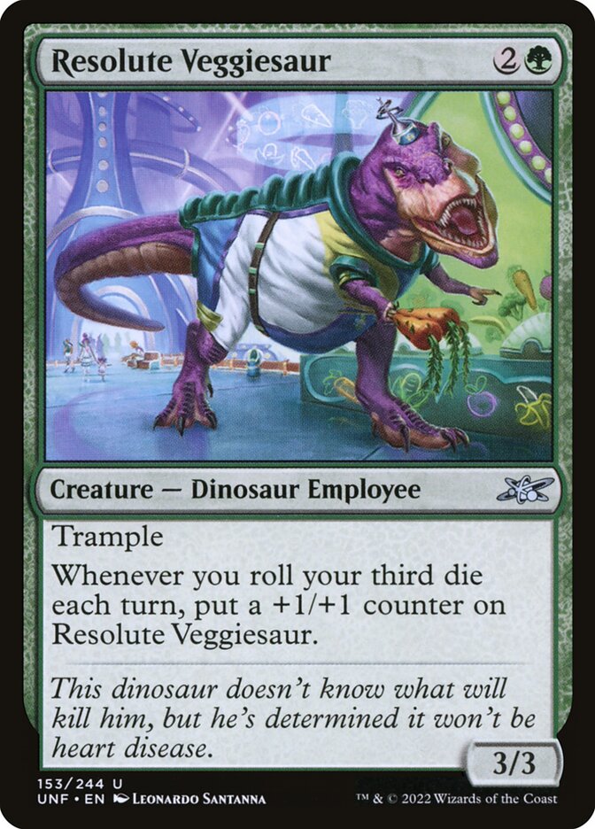 Magic the Gathering Card - Resolute Veggiesaur - MTG Circle