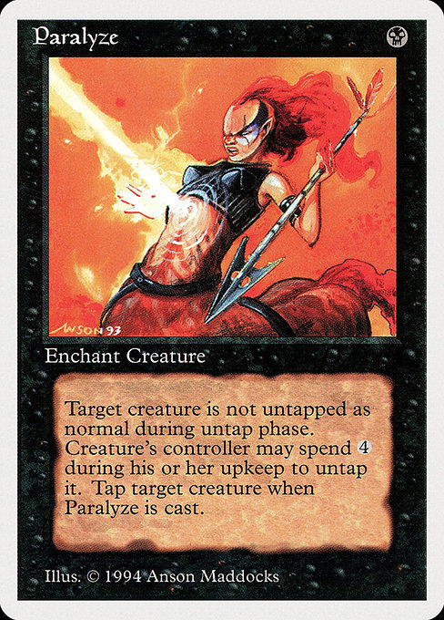 Magic the Gathering Card - Paralyze - MTG Circle