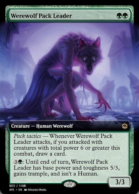 Magic the Gathering Card - Werewolf Pack Leader - MTG Circle
