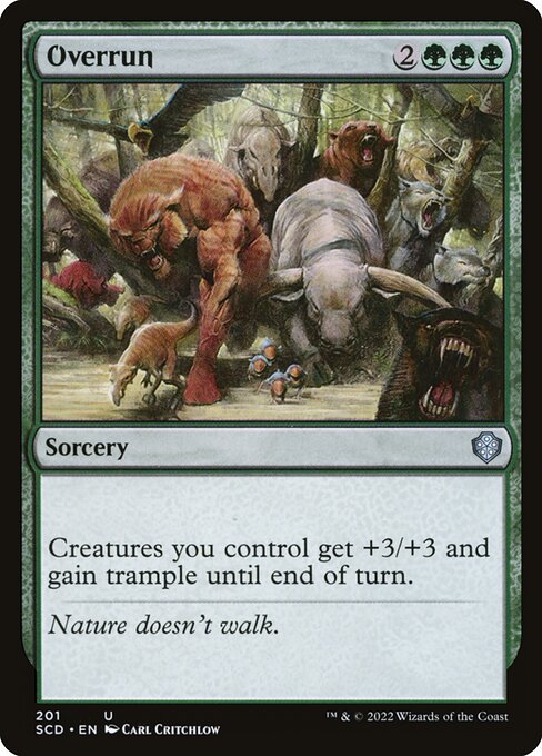 Magic the Gathering Card - Overrun - MTG Circle