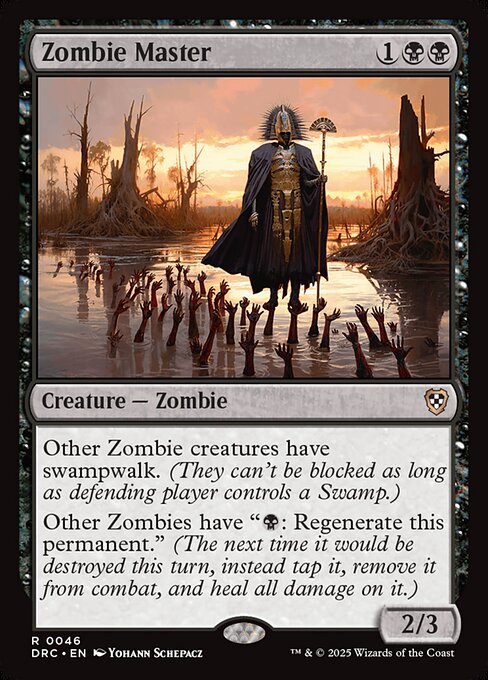 Magic the Gathering Card - Zombie Master - MTG Circle