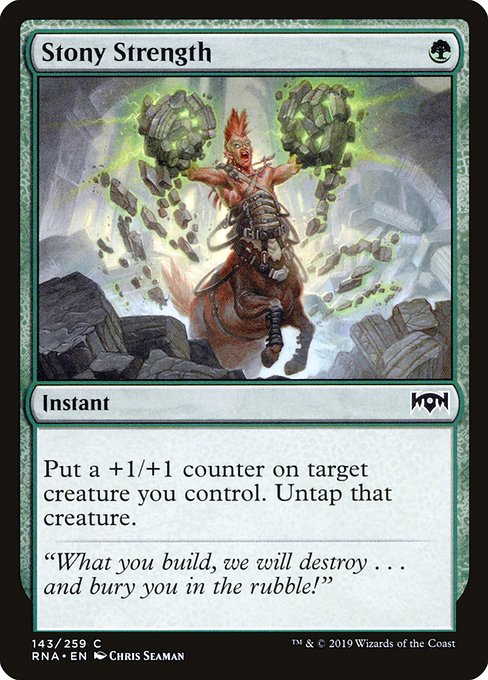 Magic the Gathering Card - Stony Strength - MTG Circle