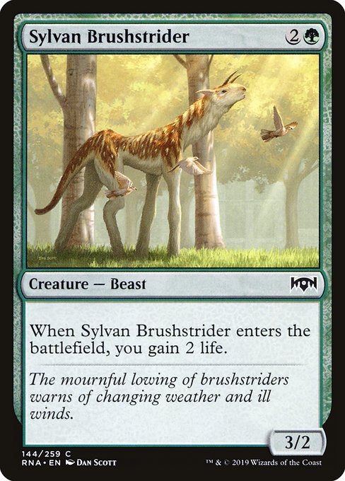 Magic the Gathering Card - Sylvan Brushstrider - MTG Circle