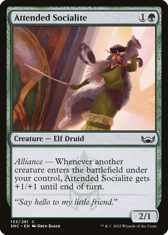 Magic the Gathering Card - Attended Socialite - MTG Circle