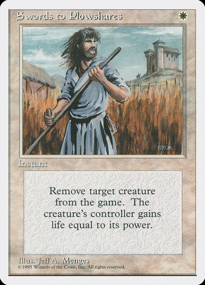 Magic the Gathering Card - Swords to Plowshares - MTG Circle