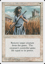 Magic the Gathering Card - Swords to Plowshares - MTG Circle