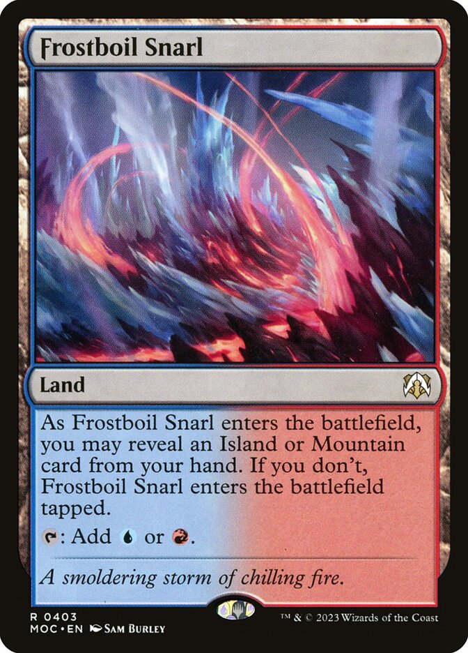 Magic the Gathering Card - Frostboil Snarl - MTG Circle